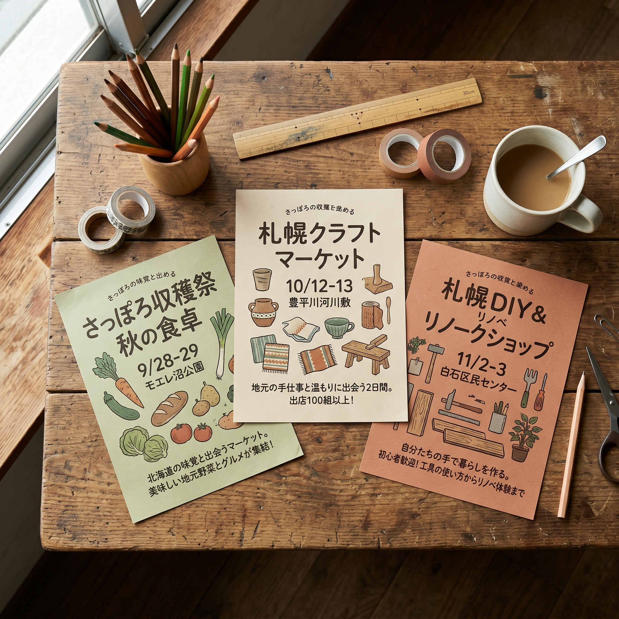 イベントのチラシ制作物