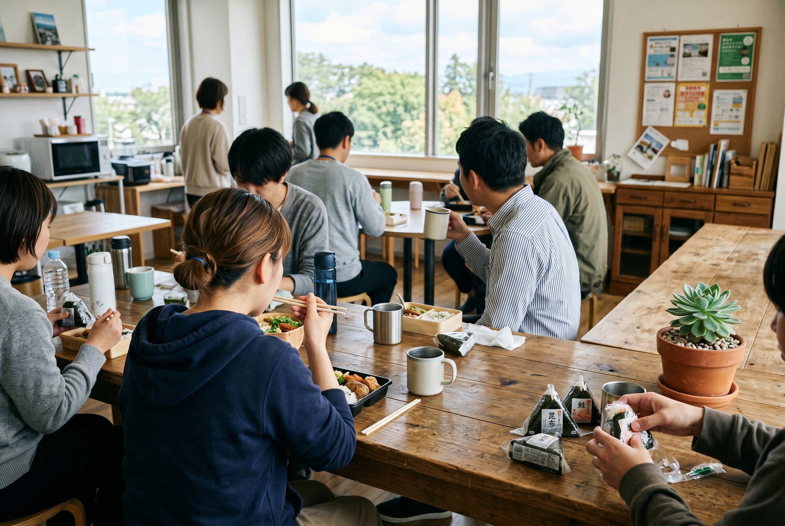 お昼休憩の様子